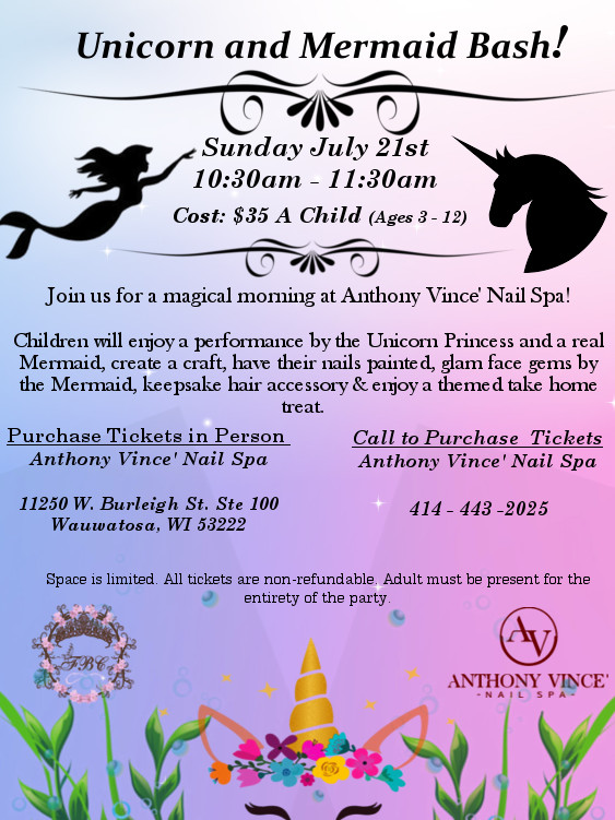 Unicorn and mermaid bash